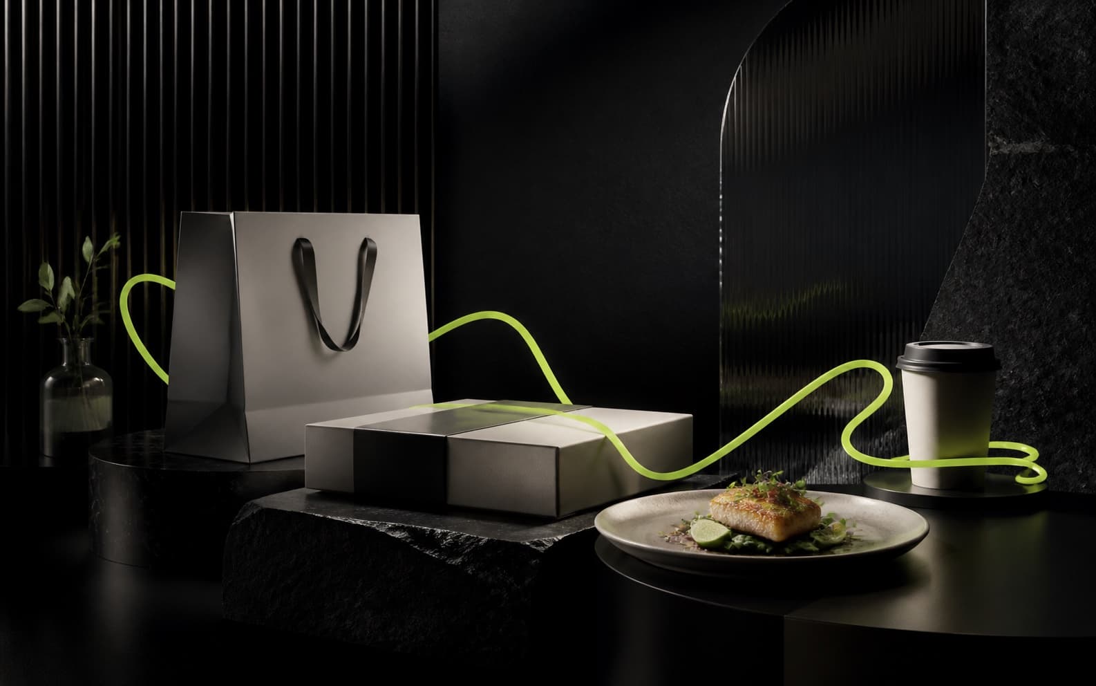 Productos de tiendas y restaurantes conectados visualmente por Wepia